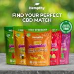 Hempthy High Strength CBD Gummies 1000mg, 20mg x 50 Gummies, HIGH Strength CBD Gummy Bears, 1000mg Total CBD, THC Free, Best UK CBD Gummy Bears, for Pain Relief, Stress Relief & Better Sleep