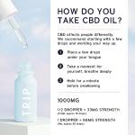 TRIP CBD Oil 1000 mg (Strong - High Strength): Wild Mint CBD Drops (15 ml) | Vegan, Gluten Free, No-THC Flavoured CBD Oil Blended with MCT Coconut Oil| Feel Less Stress, Sleep & Anxiety Relief