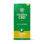 Vitality CBD Oral Spray in MCT Oil, 1200 mg, Lemon, 30 ml, NO THC