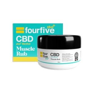 fourfive CBD Muscle Rub 300mg (High Strength) with Cooling Menthol & Vitamin E for Muscle Relief, Natural & Vegan Friendly - 45ml