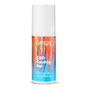 SOOL CBD Gel Cooling 500mg, 100ml | CBD Joint & Muscle Rub | High Strength CBD Massage Cream I with Arnica, Menthol, and Peppermint Oil