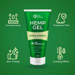 Hemp Active Gel | High Strength Hemp Oil Formula | Hemp Intensive Gel with Emu Oil, Menthol & Aloe Vera | Rich in Natural Extracts | for Back, Neck, Hands, Feet | Large 120ml Tube