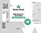 Swiss Peak 1000mg CBD Muscle and Joint Balm, Rub, Gel, Effective, High-Strength Formula, THC-Free - 50ml