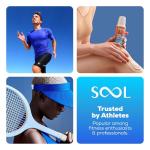 SOOL CBD Gel Cooling 500mg, 100ml | CBD Joint & Muscle Rub | High Strength CBD Massage Cream I with Arnica, Menthol, and Peppermint Oil