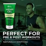 Hemp Active Gel | High Strength Hemp Oil Formula | Hemp Intensive Gel with Emu Oil, Menthol & Aloe Vera | Rich in Natural Extracts | for Back, Neck, Hands, Feet | Large 120ml Tube