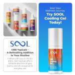 SOOL CBD Gel Cooling 500mg, 100ml | CBD Joint & Muscle Rub | High Strength CBD Massage Cream I with Arnica, Menthol, and Peppermint Oil