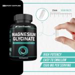 Magnesium Glycinate Supplements 1500mg & Vitamin B6-120 High Strength Capsules - 1500mg of Magnesium Providing 315mg Elemental Magnesium (Bisglycinate) - Pure Active Ingredient
