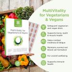 Healthspan Multivitamin for Vegetarians & Vegans, 120 Tablets | Winner Vegan Choice Awards | Promotes Immune Health & Energy Levels | Supports Bones, Teeth & Muscles | with Calcium, Iron & Zinc