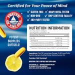 Triple Strength Omega 3 Fish Oil 3600 mg | EPA & DHA | Over 2100mg Omega-3 Fatty Acids | 1300mg EPA + 860mg DHA | Best Essential Fatty Acids | Wild Caught Omega 3 Capsules High Strength | 120 Ct