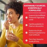 Pure Omega 3 1000mg Capsules | Supports Heart, Brain & Eye Health | Rich in Omega 3 Fatty Acids | 540mg of EPA and 360mg of DHA per Serving | 360 Capsules = 4 Months’ Supply | Made in The UK