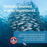 Healthspan High Strength Omega 3 1,000mg (120 Capsules) | Supports Brain, Eye & Heart Health | 120mg DHA & 170mg EPA Per Capsule | Highly Purified to Remove Toxins | Sustainably Sourced Fish Oil