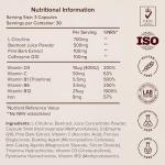 Blood Flow+ Nitric Oxide Booster Supplement - Beetroot, CoQ10, L-Citrulline & Pine Bark for Circulation, Heart Health & Blood Pressure Support - Beetroot for Energy & Stamina (90 Count)