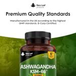 Ashwagandha KSM 66-365 (6 Months Supply) 1200mg Vegan Tablets Pure High Strength Root Extract - Ashwagandha KSM Tablets Supplement (not Capsules or Gummies) Non-GMO & UK Made (6 Months Supply)