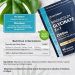 Magnesium Glycinate 3-in-1 Complex - 2500mg Supplements as Bisglycinate, Citrate & Malate | 90 Vegan Capsules, Triple High Absorption 425mg Elemental | by Horbaach