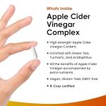 Apple Cider Vinegar Capsules 100% Pure ACV 2000mg - Added Acidophilus with Green Tea,Turmeric & Black Pepper - 2 Months Supply - Tasteless & Vegan - Not ACV Gummies or Tablets - UK Made