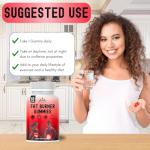 Fat Burner Weight Loss Gummies – Metabolism Booster, Appetite Suppressants Gummy - Green Tea Extract Lean Slimming Diet Supplement for Men & Women - Premium Manufacture - 60 Gummies