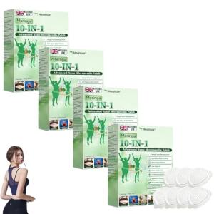 Healrize Moringa 10-in-1 Advanced Nano Microneedle Patch, Healrize Weight Loss Patches, Metabalance Patch, Gentle Soothing for All Body Types (4 Packs)