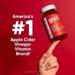 Goli Apple Cider Vinegar Gummies | Digestion, Gut Health & Appetite | Vitamin B12, Gelatin-Free, Gluten-Free, Vegan & Non-GMO | Taste The Apple, Not The Vinegar | 60 Gummies