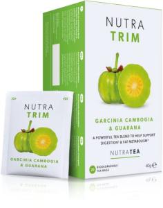 Nutra Tea NUTRATRIM - Slimming Tea | Metabolism Tea - Aids In Weight Loss And Digestion & Controls Sugar Cravings - Garcinia Cambogia & Kelp - 20 Individually Wrapped Bags - Herbal Infusion (1 Pack)