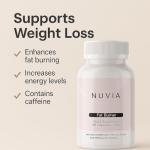 Nuvia - Weight Management Capsules - Weight Loss Support – 60 Vegan Capsules – Natural Supplement – Supports Metabolism & Energy - Vegan/New & Sealed