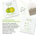 Nutra Tea NUTRATRIM - Slimming Tea | Metabolism Tea - Aids In Weight Loss And Digestion & Controls Sugar Cravings - Garcinia Cambogia & Kelp - 20 Individually Wrapped Bags - Herbal Infusion (1 Pack)