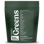 Free Soul Greens | 21 Advanced Greens, Superfoods, and Adaptogens Including KSM-66 Ashwagandha, Vegan & Gluten-Free, Advanced Natural Formula | UK Made | 30 Servings | Mango Flavour
