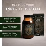 Ancient + Brave True Biome Fibre & Gut Health Powder – Prebiotics, Postbiotics & L-Glutamine – PHGG Soluble Fibre for Digestive Health, Microbiome Balance, Bloating & Immune Support