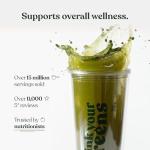 Free Soul Greens | 21 Advanced Greens, Superfoods, and Adaptogens Including KSM-66 Ashwagandha, Vegan & Gluten-Free, Advanced Natural Formula | UK Made | 30 Servings | Mango Flavour