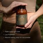 Ancient + Brave True Biome Fibre & Gut Health Powder – Prebiotics, Postbiotics & L-Glutamine – PHGG Soluble Fibre for Digestive Health, Microbiome Balance, Bloating & Immune Support