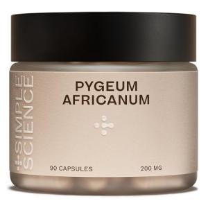 Simple Science Pygeum Africanum | Prostate & Bladder Support for Men | 4,000mg Equivalent: 200mg of 20:1 Extract | 3 Month Supply | High Strength Phytosterols | Made in The UK