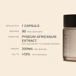 Simple Science Pygeum Africanum | Prostate & Bladder Support for Men | 4,000mg Equivalent: 200mg of 20:1 Extract | 3 Month Supply | High Strength Phytosterols | Made in The UK