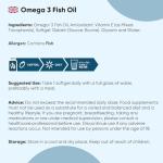 Omega 3 Fish Oil | 400 Softgels (1+ Year Supply) | 1 Softgel a Day | EPA & DHA | Alternative to Cod Liver Oil Capsules | 1000mg Omega 3 Fatty Acids Supplement