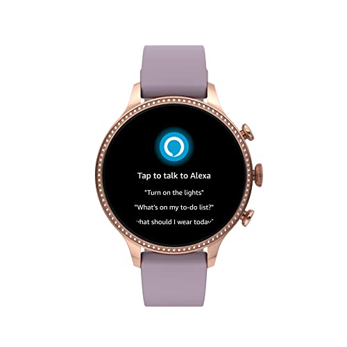 Fossil Women's Touchscreen Smart Watch - Rose Gold/Purple