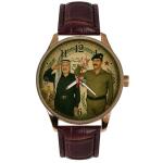 *Rare* Saddam Hussein & Yasser Arafat Vintage 1990s Arab Unity Art Solid Brass Collectible Watch