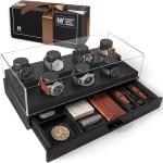 Holme & Hadfield Premium 7-Slot Wooden Watch Display Case with Lifetime Assurance – Large Handcrafted Men’s Watch Box with Accessory Drawer – Birthday Gift for Collectors – Luxury Built to Last
