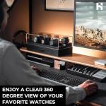 Holme & Hadfield Premium 7-Slot Wooden Watch Display Case with Lifetime Assurance – Large Handcrafted Men’s Watch Box with Accessory Drawer – Birthday Gift for Collectors – Luxury Built to Last