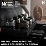 Holme & Hadfield Premium 7-Slot Wooden Watch Display Case with Lifetime Assurance – Large Handcrafted Men’s Watch Box with Accessory Drawer – Birthday Gift for Collectors – Luxury Built to Last