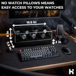 Holme & Hadfield Premium 7-Slot Wooden Watch Display Case with Lifetime Assurance – Large Handcrafted Men’s Watch Box with Accessory Drawer – Birthday Gift for Collectors – Luxury Built to Last