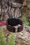 Lisbon - Wooden Watch for Men – Chronograph Blue Dial Watch with Ebony & Red Sandalwood | Anniversary or Birthday Gift for Him – Seiko Movement, Adjustable Strap, Gift Box Included