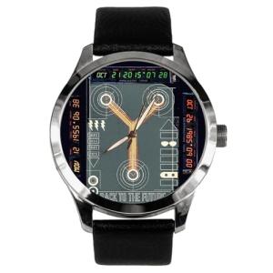 Back 2 The Future Time Travel Iconic Capacitor Flux Art Dial Doc Brown Wrist Watch