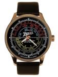 Vintage Radio Station Zenith Retro Short Wave Tuning Dial Solid Brass Collectible Watch
