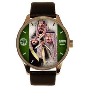 King Salman, Prince Mohammed Bin Salman MBS & King Abdulaziz Ibn Saud Saudi Arabia National Day Collectible Watch