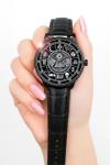 Classic All-Black Minimalist Masonic Freemasonry Illuminati Symbolism Art Solid Brass Collectible Watch