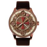 The Red Cross of Constantine, Christian Knight Templar Celtic Cross Medieval Art Collectible Solid Brass Wrist Watch