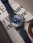 AVI-8 Mens 46mm Hawker Hurricane Clowes Automatic Acklington Pilot Watch with Genuine Leather Strap AV-4097-02