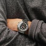 AVI-8 Mens 43.5mm Hawker Hurricane Carey Dual Time Rangoon Japanese Quartz Pilot Watch with Stainless Steel Bracelet AV-4088-11