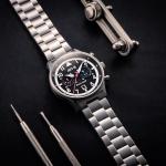 AVI-8 Mens 43.5mm Hawker Hurricane Carey Dual Time Rangoon Japanese Quartz Pilot Watch with Stainless Steel Bracelet AV-4088-11