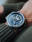 AVI-8 Mens 45mm Hawker Harrier Matador Chronograph Marine Grey Japanese Quartz Pilot Watch with Genuine Leather Strap AV-4065-04