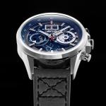 AVI-8 Mens 45mm Hawker Harrier Matador Chronograph Marine Grey Japanese Quartz Pilot Watch with Genuine Leather Strap AV-4065-04