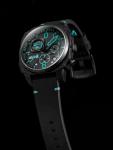 AVI-8 Mens 45mm Hawker Hunter Retrograde Chronograph Blue Diamond Japanese Quartz Pilot Watch with Leather Strap AV-4052-05